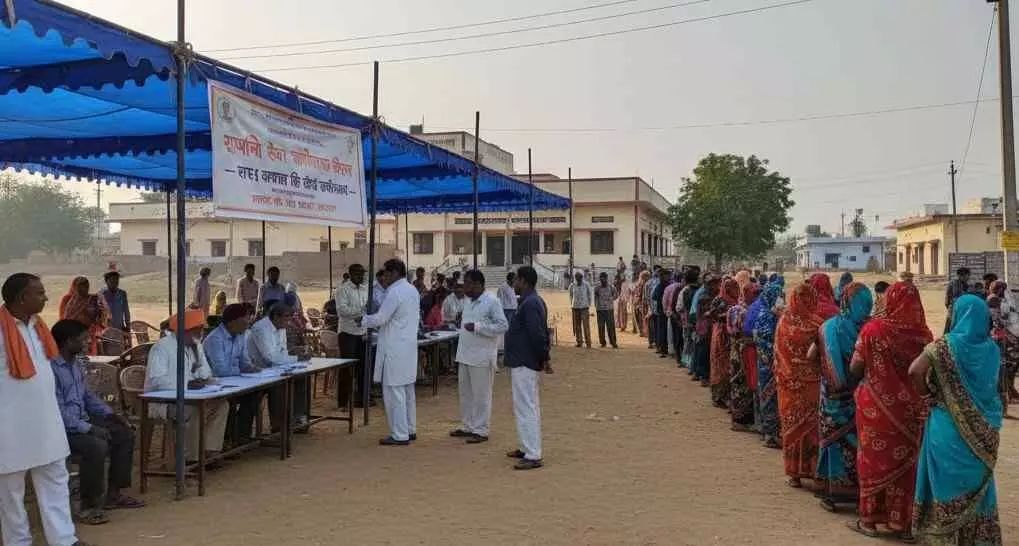 A series of rural service follow-up camps were organised in Sawai Madhopur