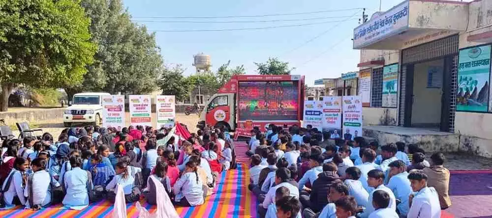Vikas Rath is reaching every village and widely promoting the government schemes.