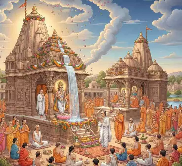 A grand three-day festival was organised towards penance and self-purification.
