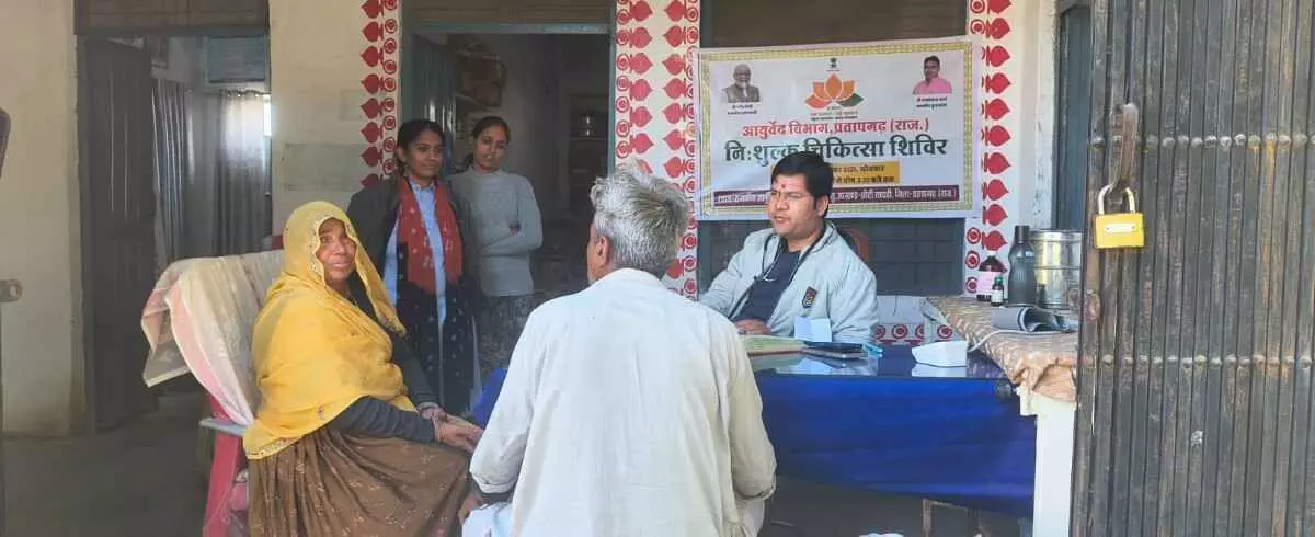 Free medical camps organised at Ayushman Arogya Mandirs in Karju and Kesunda, hundreds of villagers availed health services