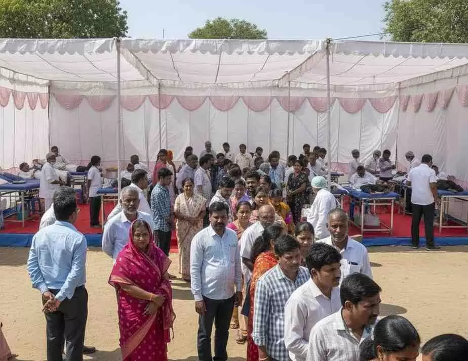 Pledge to donate blood on Chief Ministers birthday, 32 units of blood collected in Salumber