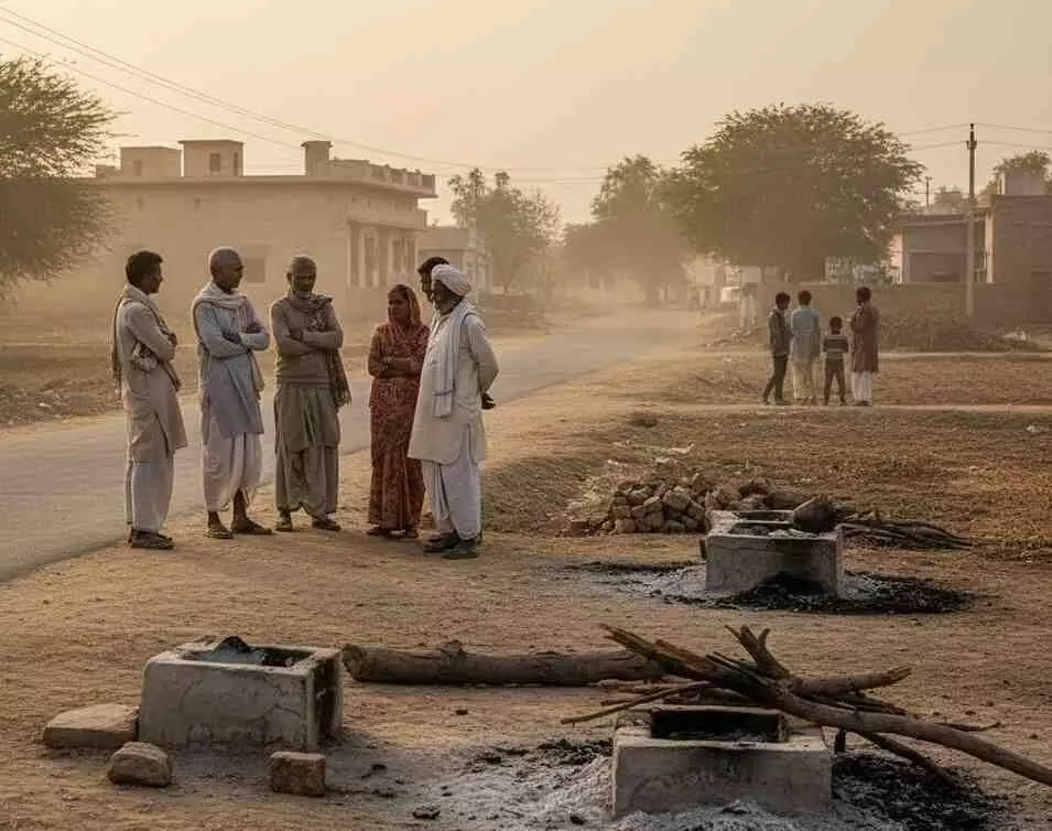 Villagers upset over the absence of cremation grounds in Gariawas area Villagers upset over the absence of cremation grounds in Gariawas area