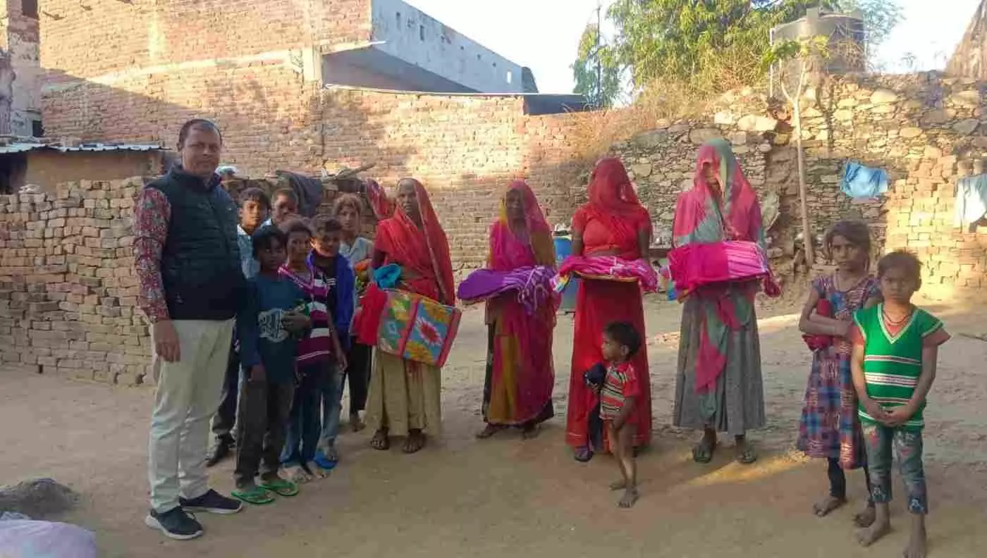 Adibrahma Adinath Foundation distributes blankets and sweaters to the needy, Adibrahma Adinath Foundation distributes blankets and sweaters to the needy,