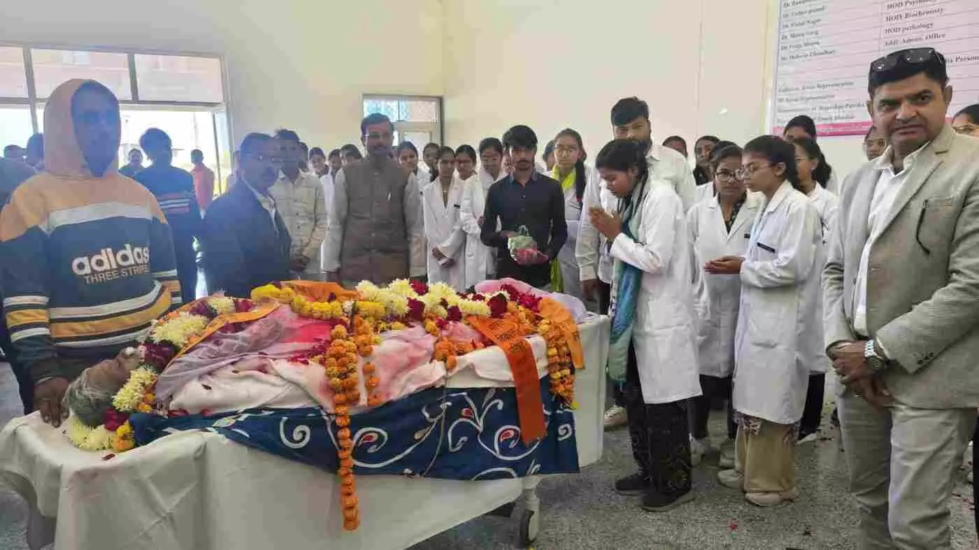 History made: Baran Medical College receives its first body donation; History made: Baran Medical College receives its first body donation;