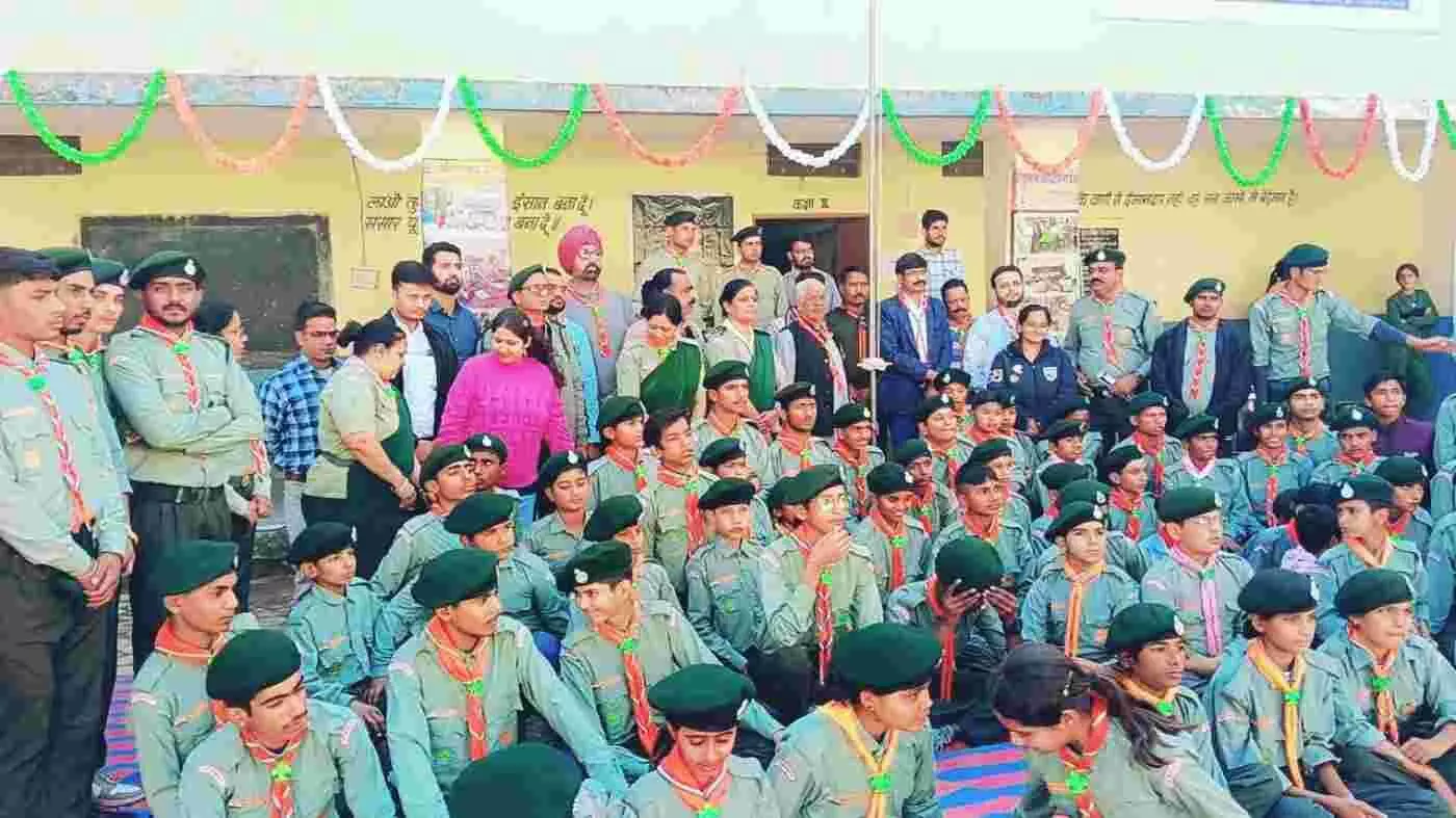 Scouts of the district displayed their talent in the state level art and skill training.