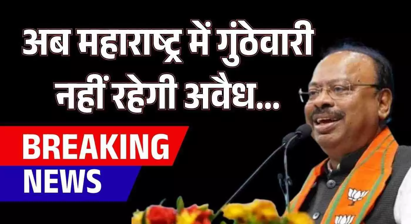 Gunthewari will no longer be illegal in Maharashtra Gunthewari will no longer be illegal in Maharashtra