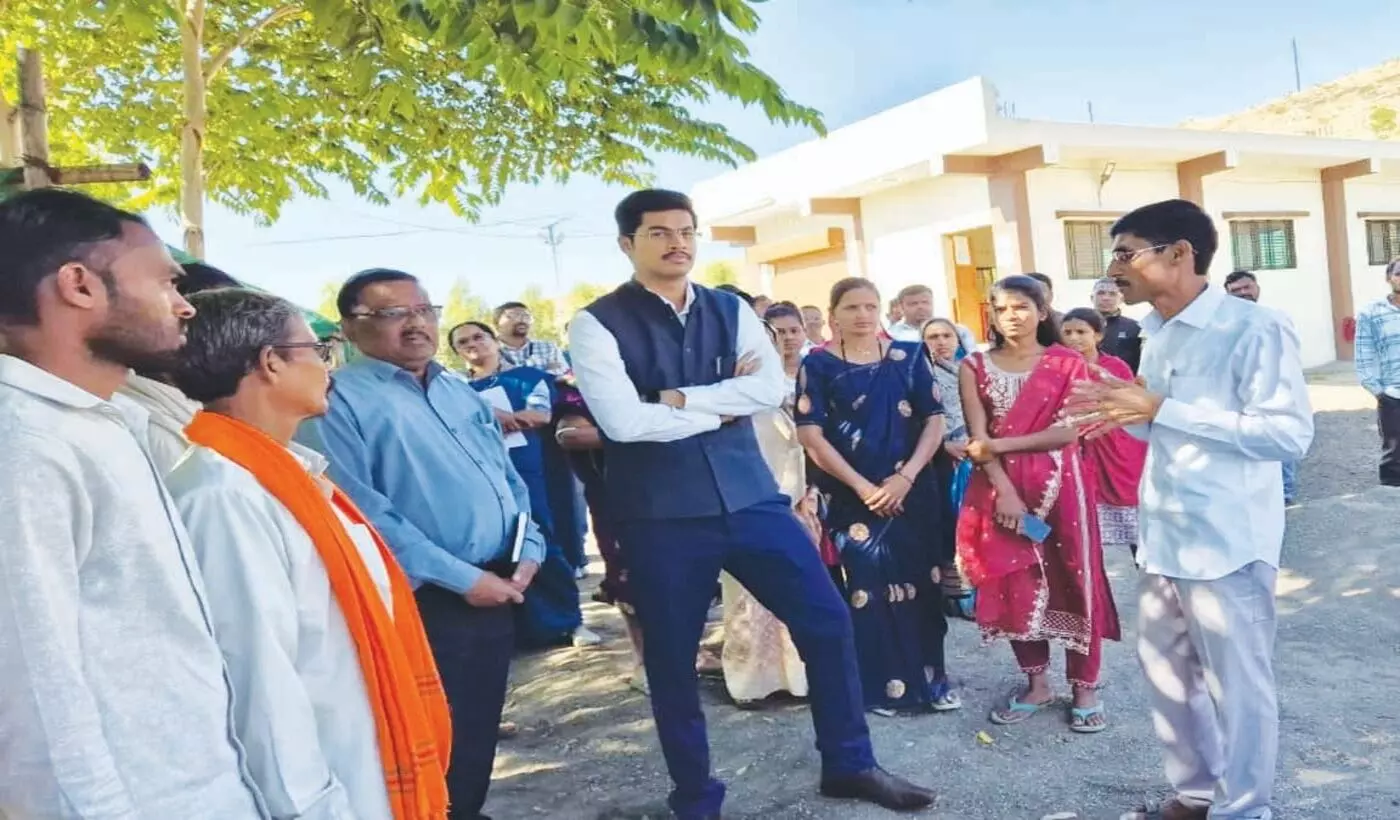 Emphasis on improving health services at the village level: CEO Naman Goyal visits Katri village, conducts in-depth review of development works