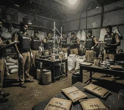 olice bust drugs factory in poultry shed, seize 10 kg of mephedrone olice bust drugs factory in poultry shed, seize 10 kg of mephedrone