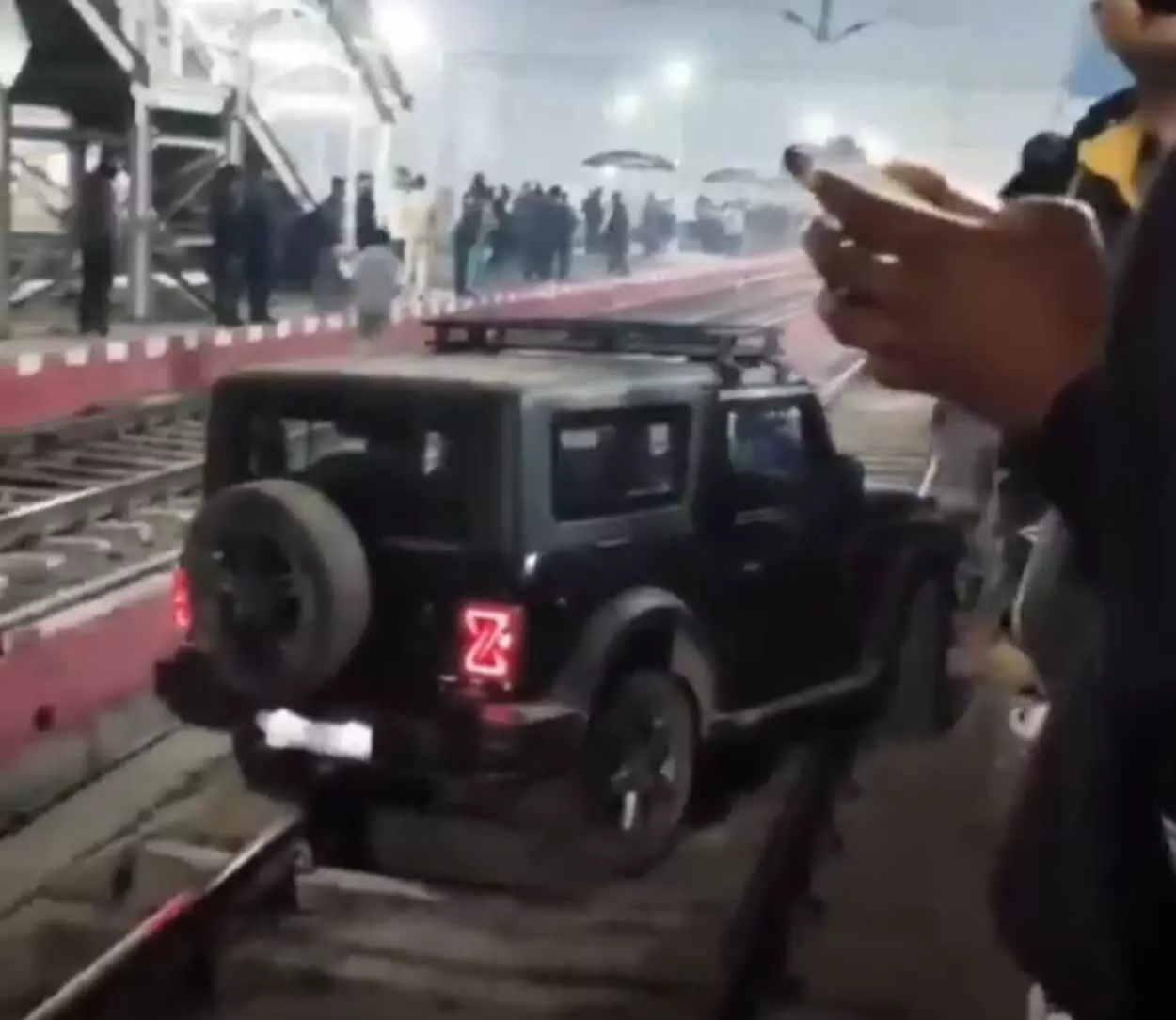 Thar train enters track at Dimapur railway station, major security lapse causes panic Thar train enters track at Dimapur railway station, major security lapse causes panic