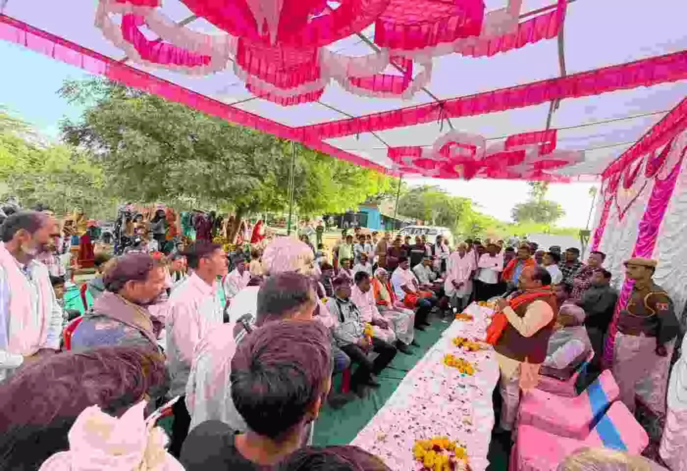 MLA Jitendra Gothwal laid the foundation stone
