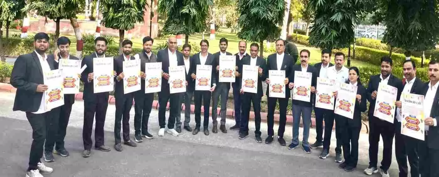 Advocates released posters at the Annakut and youth-girl conference organized