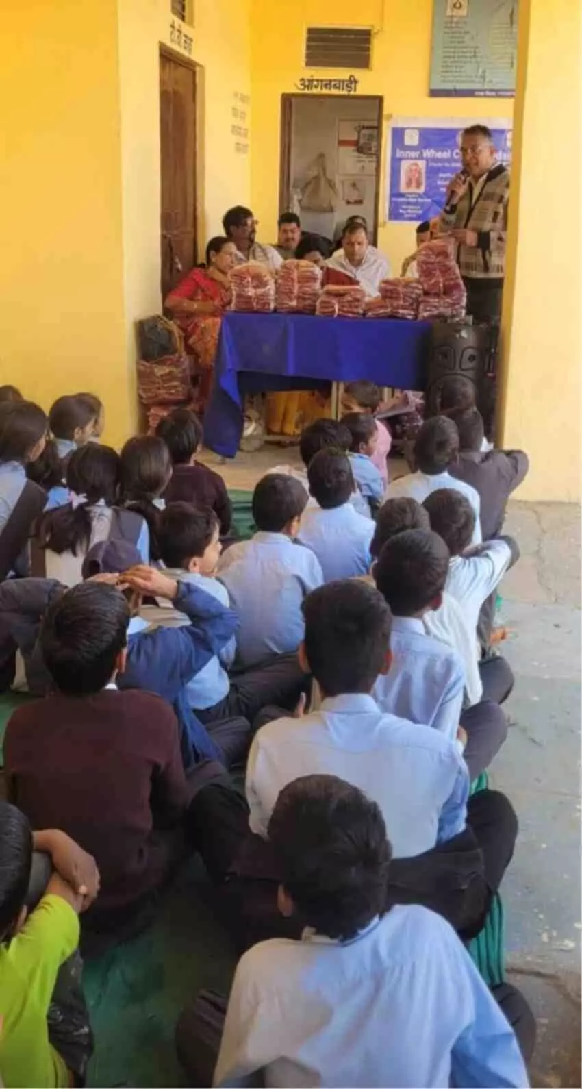 Sweater distribution brings smiles to childrens faces, 100 students get relief from cold Sweater distribution brings smiles to childrens faces, 100 students get relief from cold