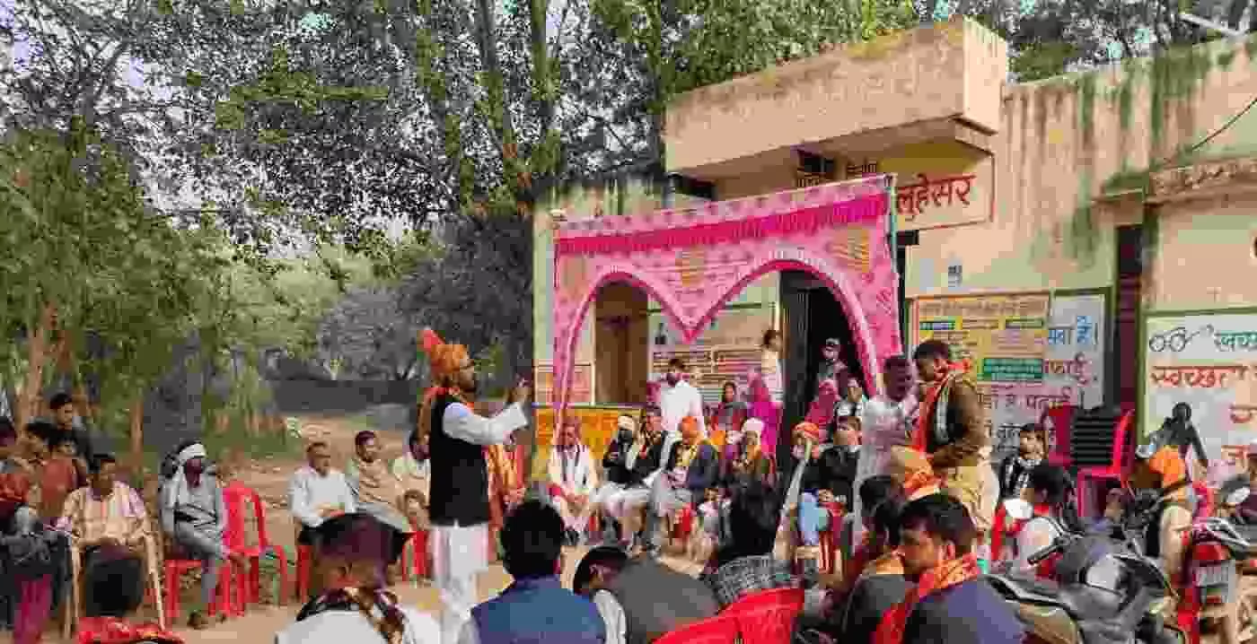 Vikas Rath Yatra in Deeg district spread the message of good governance Vikas Rath Yatra in Deeg district spread the message of good governance