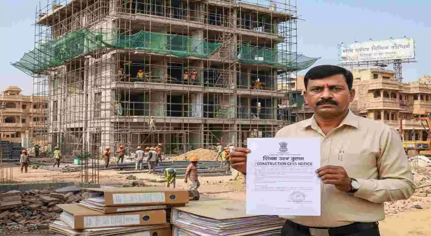 Cess on construction works is mandatory, Labor Departments strictness in Baran,