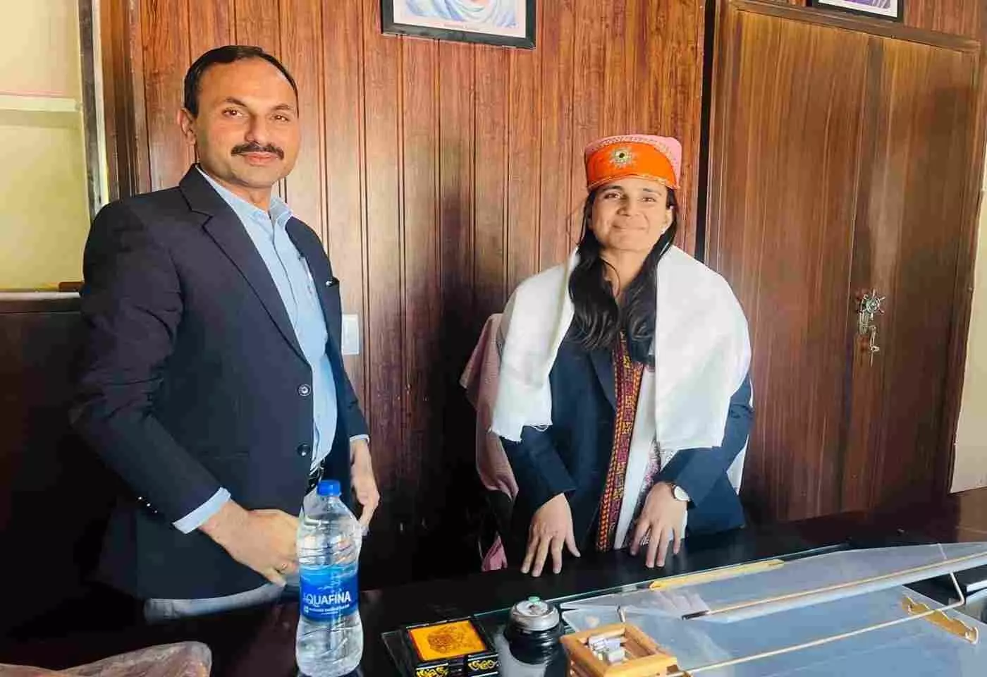 Akanksha Dubey assumed charge as Administrator of the Sarada Panchayat Samiti,