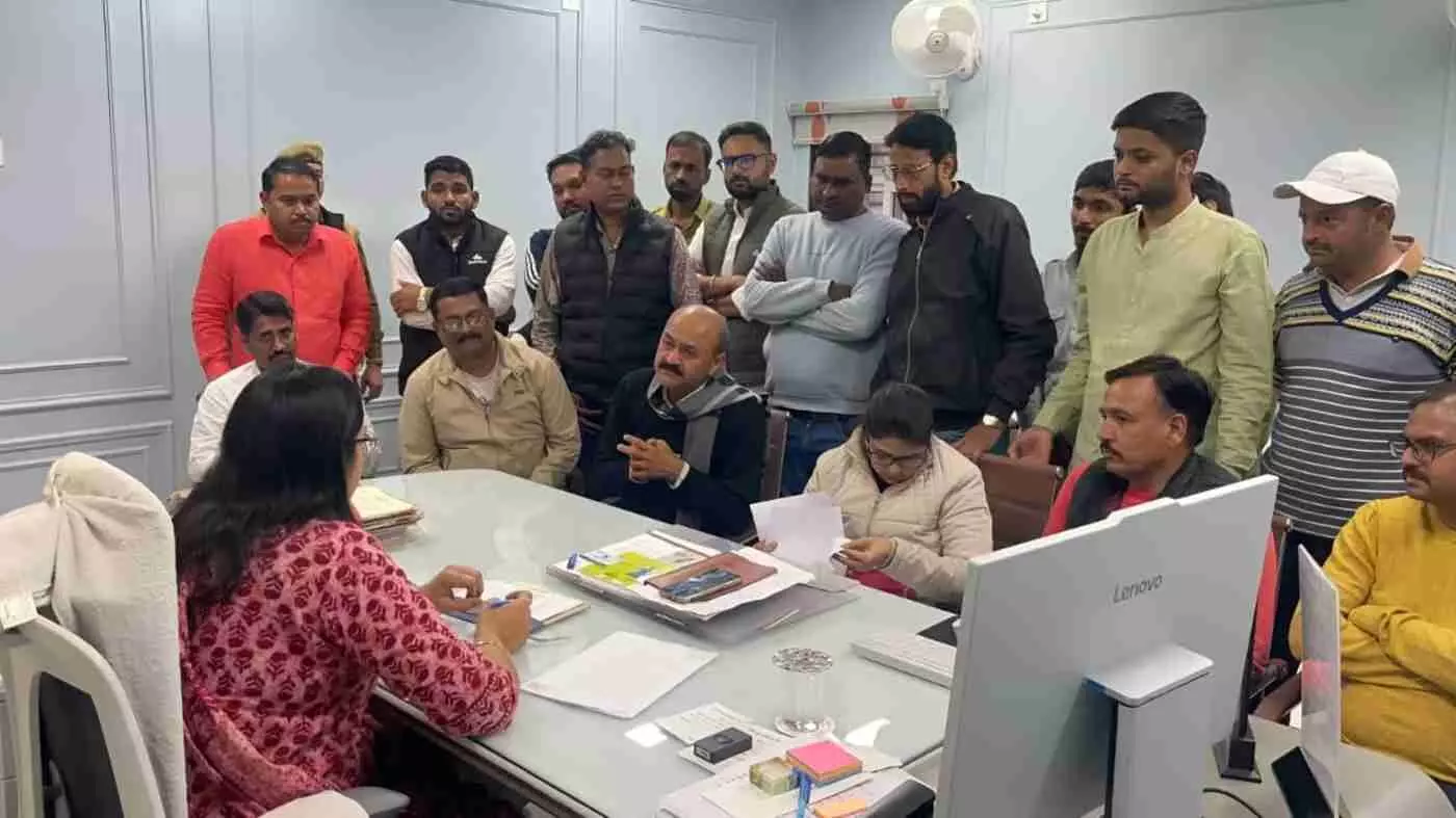 PCC Secretary Shivkant Nandwana met KDA Commissioner