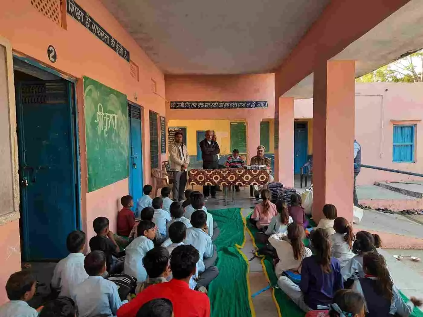 Sweater distribution at Rohikheda school Sweater distribution at Rohikheda school
