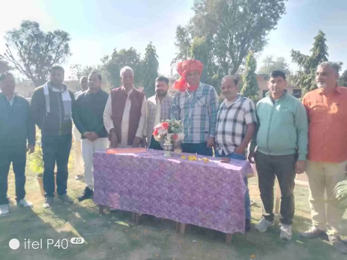 Manish Kumar Sharma was accorded a grand welcome at the school premises
