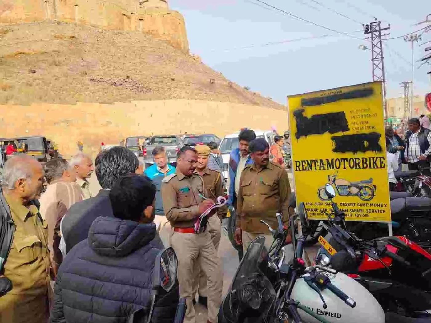 The dark game of yellow belt exposed in the golden city of Jaisalmer