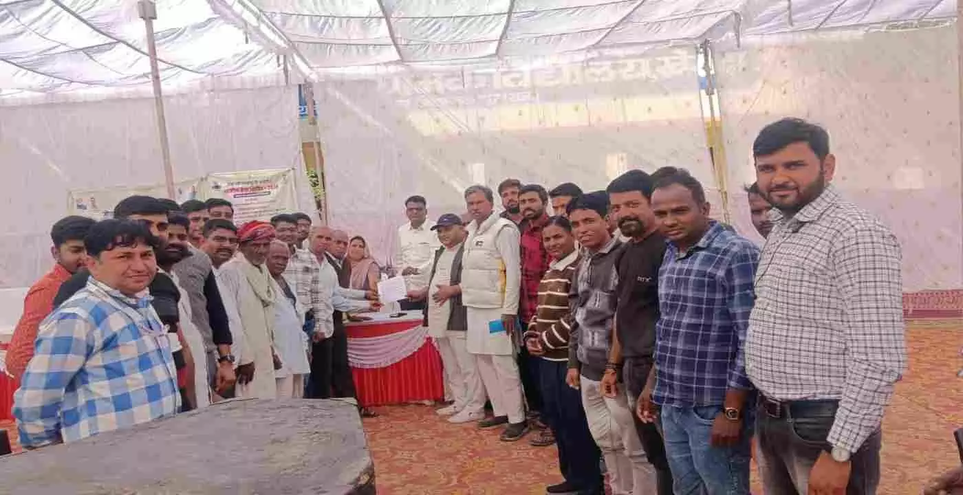 Crowds gathered at the rural problem-solving camp