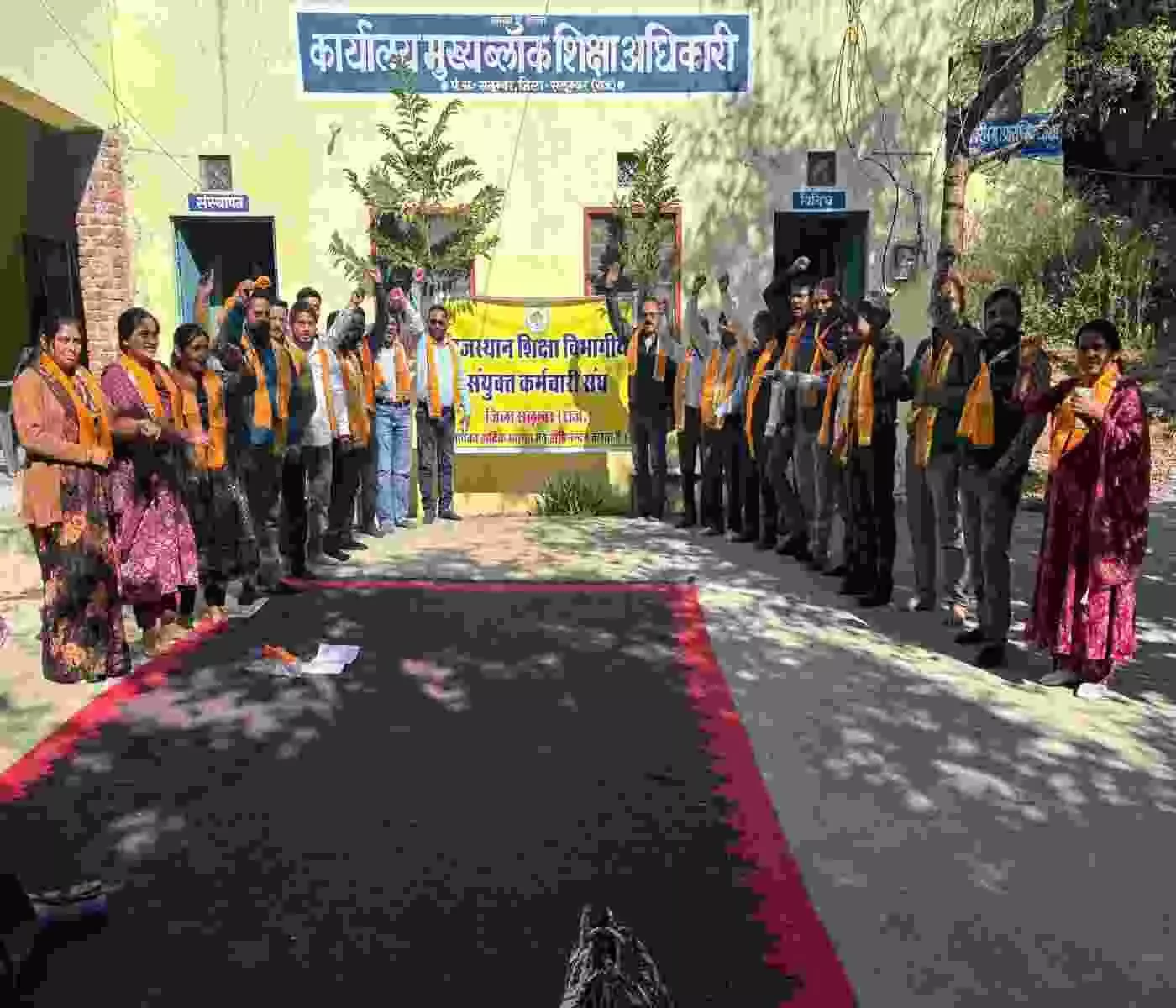 The new executive committee of the Rajasthan Education Departmental