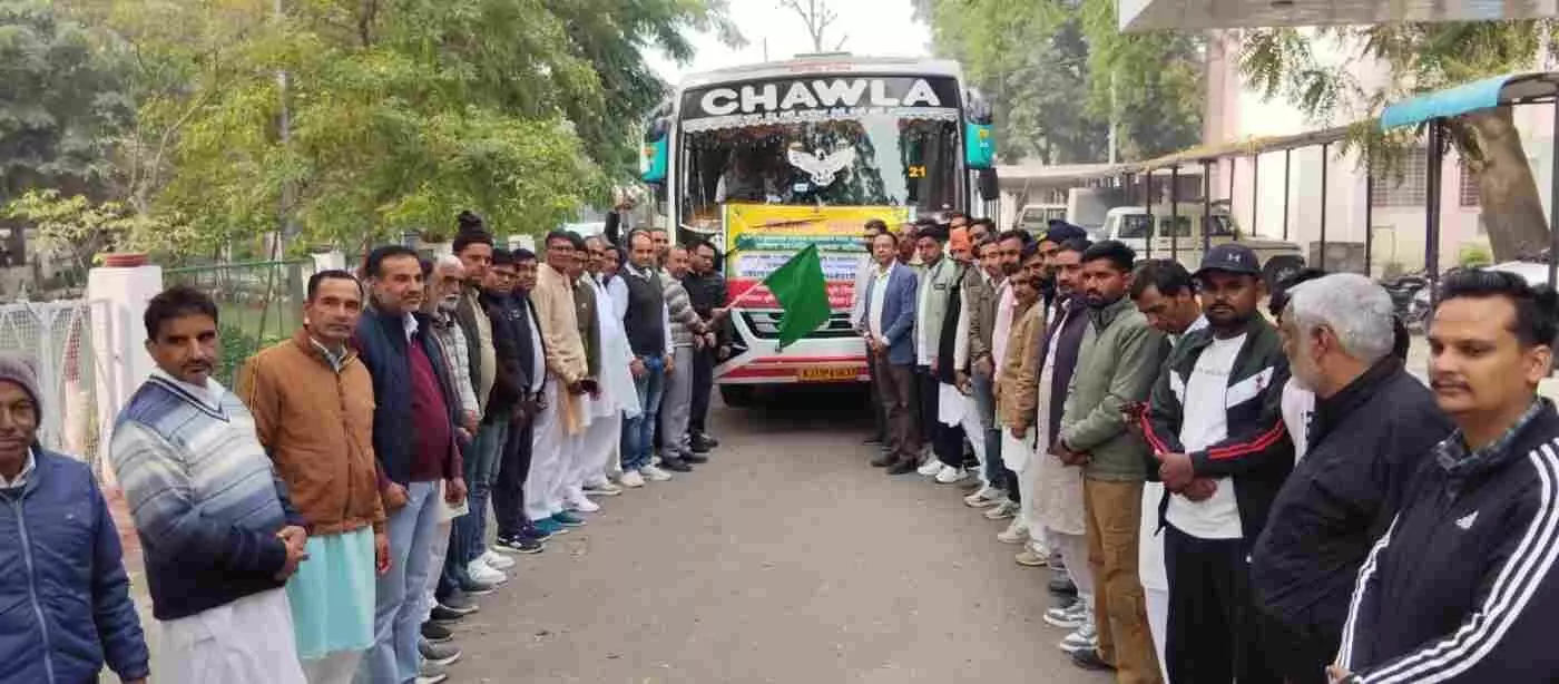 40 farmers from Hanumangarh leave for Pantnagar as a training team