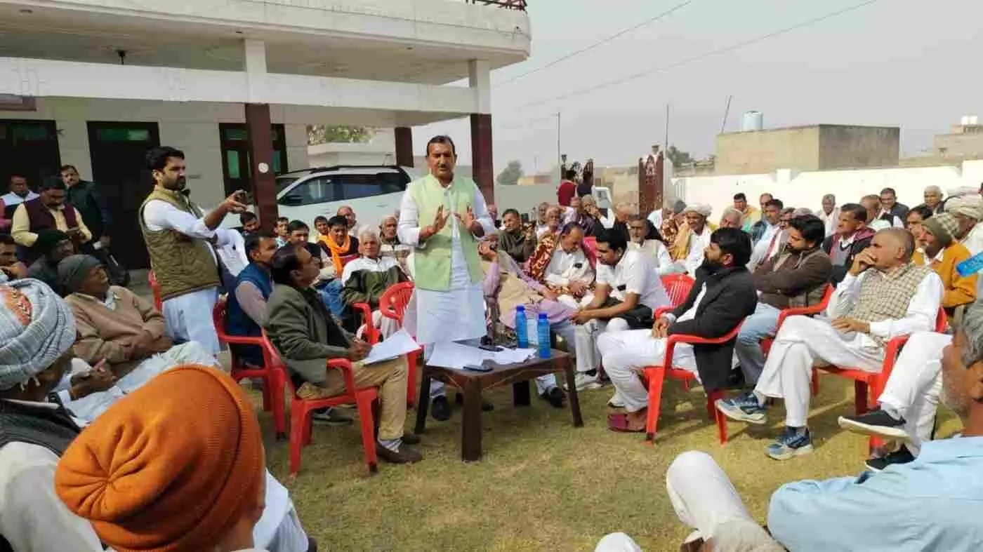 Farmers in Nohar raised their voice against the irrigation