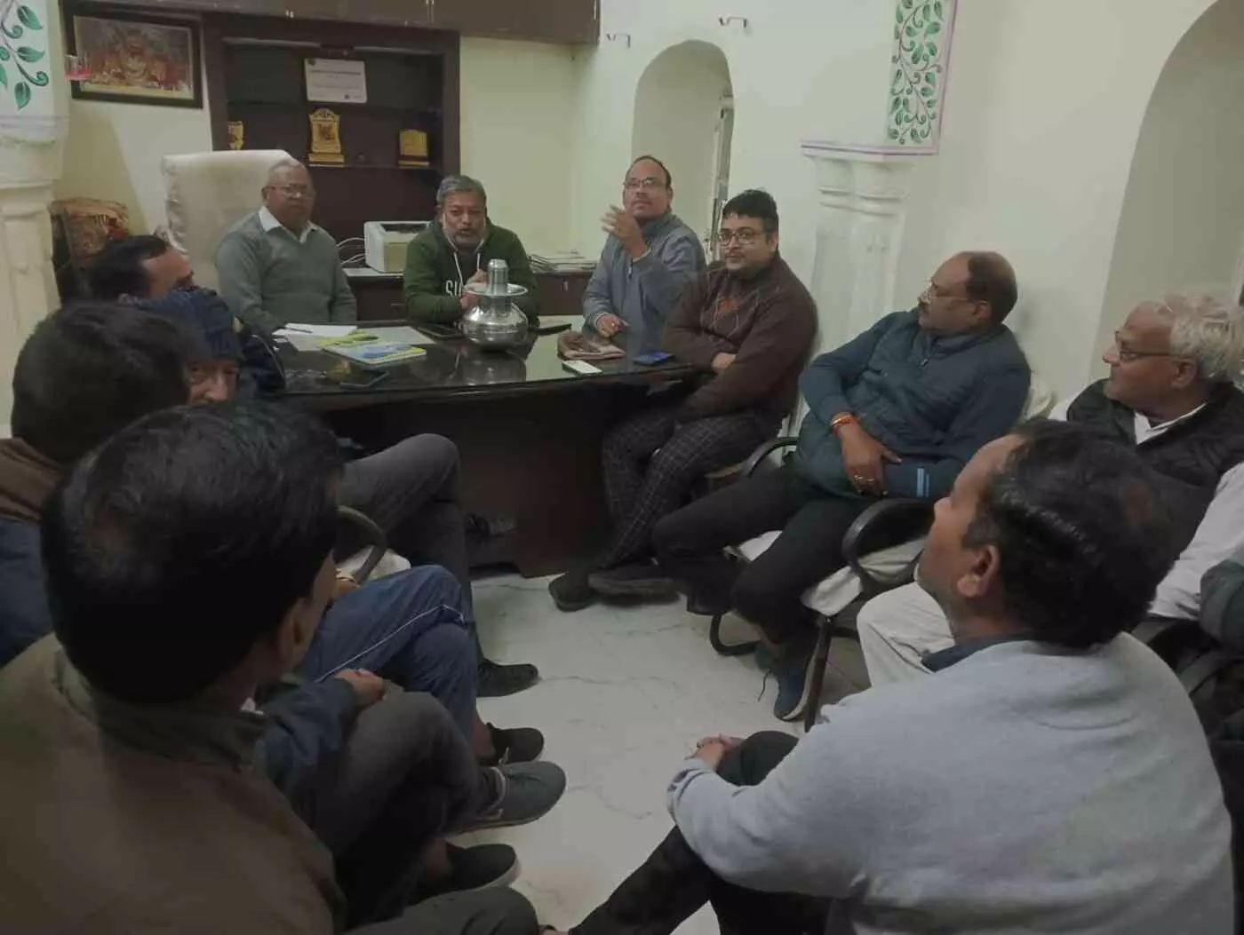 Shri Agrasen Seva Samiti prepared the outline of the Posbada event on January 11. Shri Agrasen Seva Samiti prepared the outline of the Posbada event on January 11.