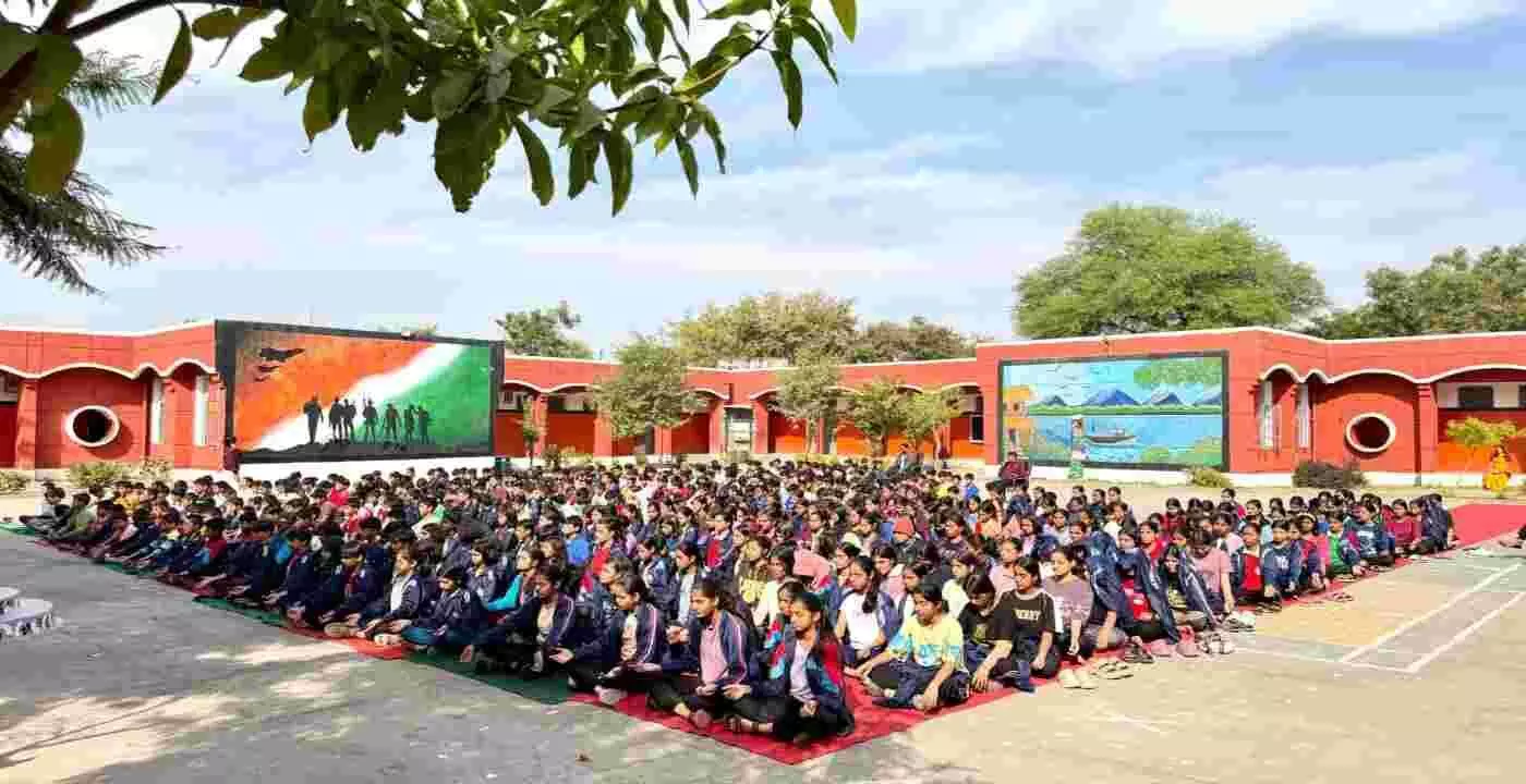 Mass meditation programs were organized in 30 districts of Rajasthan on World Meditation Day