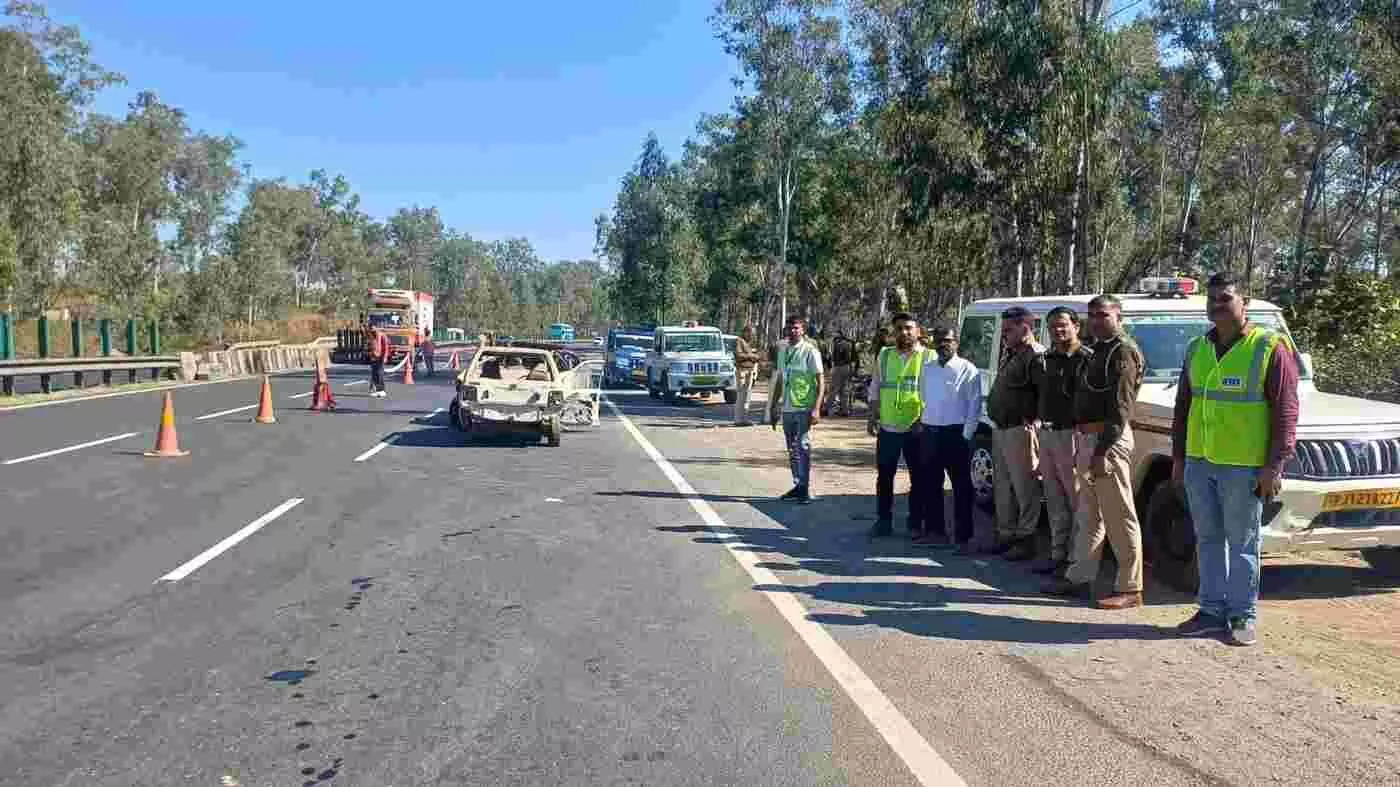 Mock drill on National Highway at Bichhiwara Mock drill on National Highway at Bichhiwara