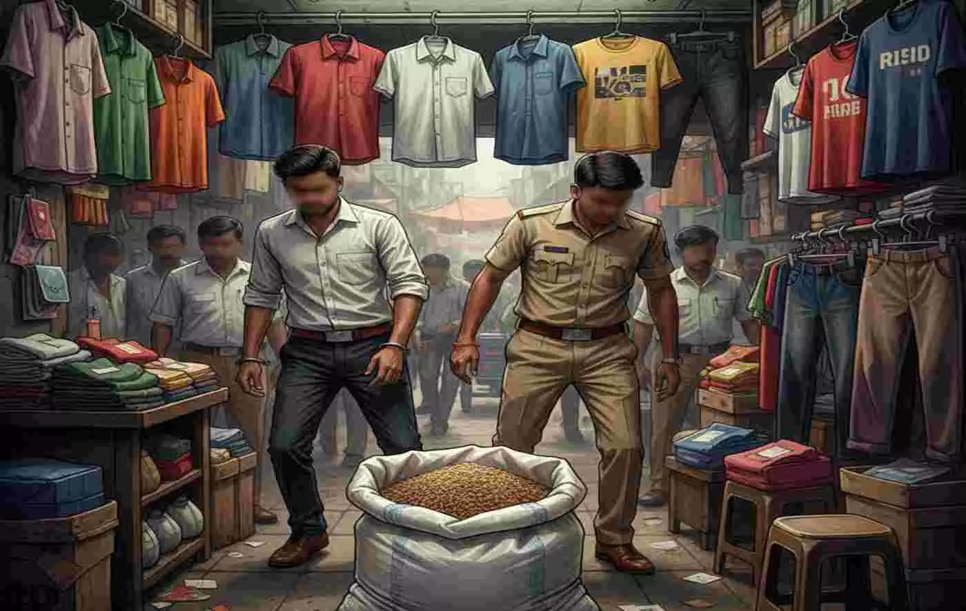 Poppy smuggling racket busted in Nohar under the guise of readymade garments, two arrested Poppy smuggling racket busted in Nohar under the guise of readymade garments, two arrested