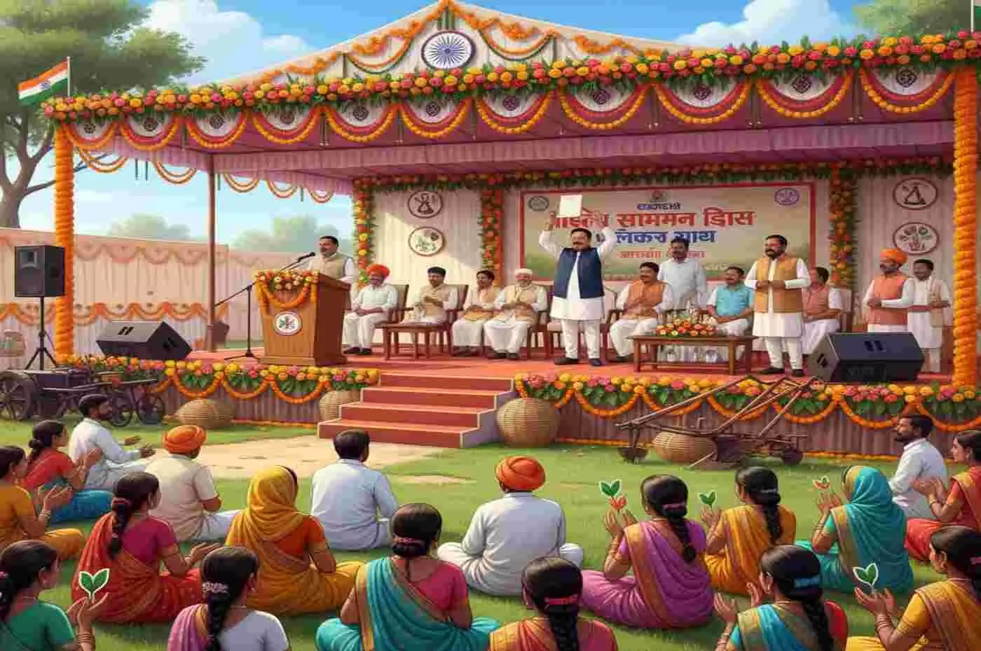 A grand celebration of Kisan Samman Diwas was organised at Krishi Vigyan Kendra, Chittorgarh. The “Vikas Bharat Guarantee for Employment and Livelihood Mission (VBG Ram Ji)” Bill 2025 was introduced. A grand celebration of Kisan Samman Diwas was organised at Krishi Vigyan Kendra, Chittorgarh. The “Vikas Bharat Guarantee for Employment and Livelihood Mission (VBG Ram Ji)” Bill 2025 was introduced.