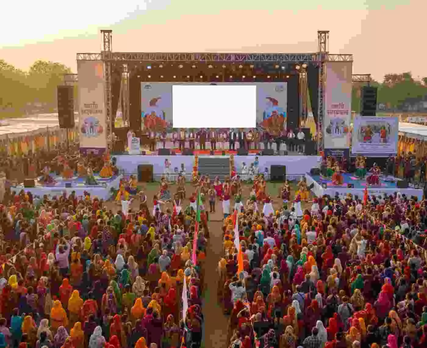 The grand RCM Transformation Yatra event concluded in Bhilwara. The grand RCM Transformation Yatra event concluded in Bhilwara.