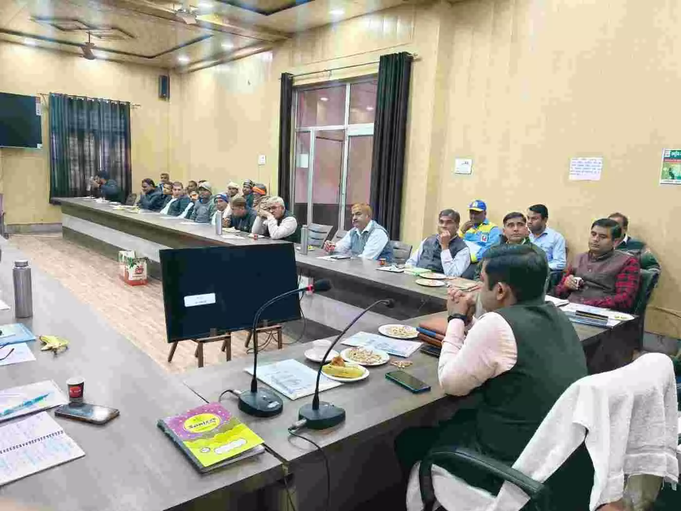 Administration at the village Chaupal during Good Governance Week