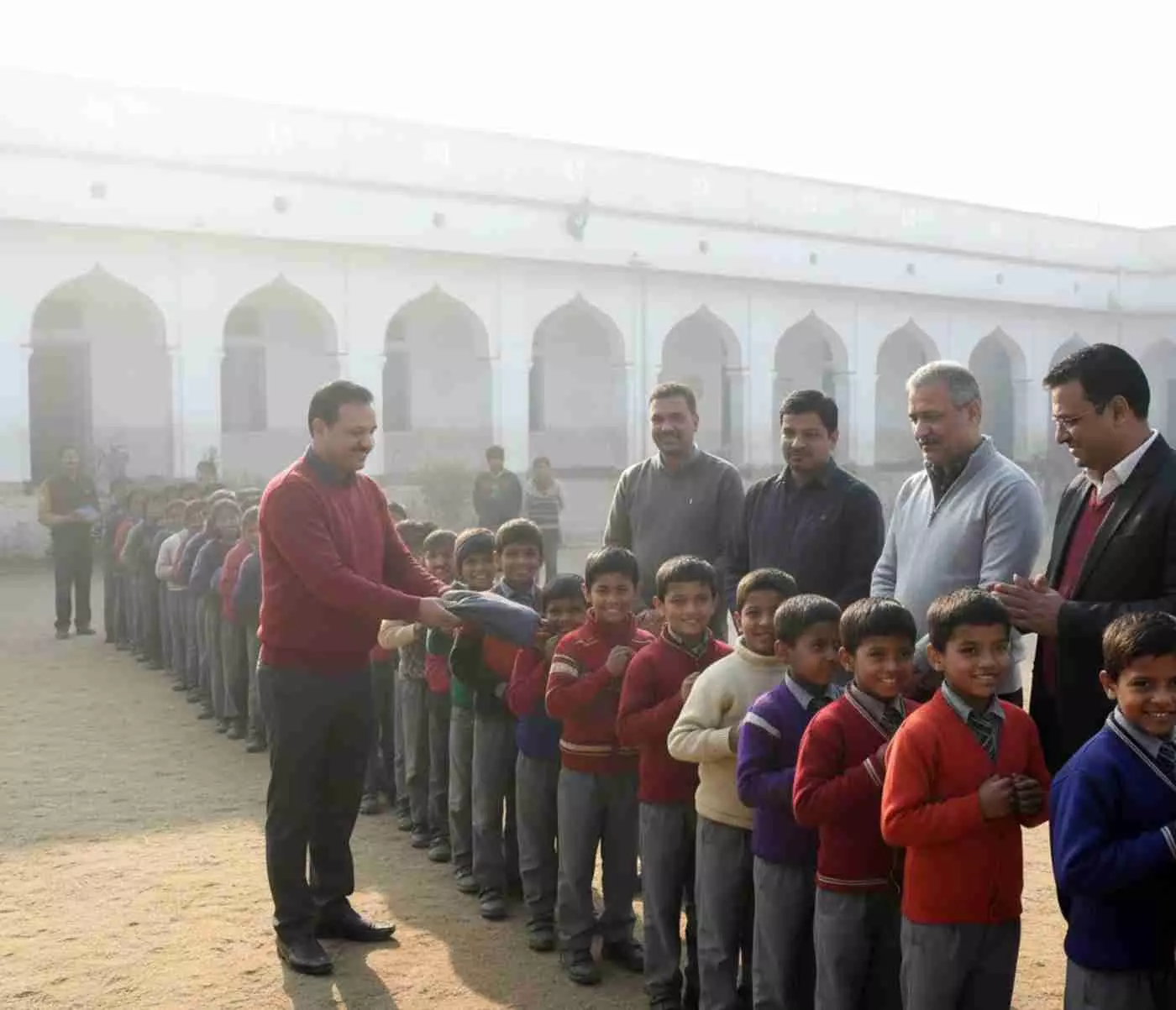 Rotary Club Udaipur organised a sweater distribution programme at the Government School in Mavli. Rotary Club Udaipur organised a sweater distribution programme at the Government School in Mavli.