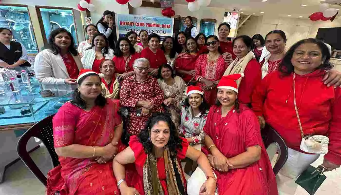 Rotary Club Padmini organised a grand Christmas celebration in Kota, with members enthralled by games and dance.