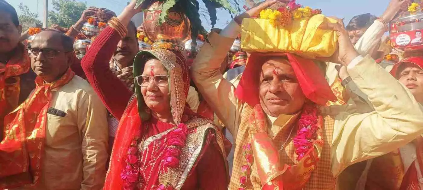 गंगापुर सिटी में श्री राम कथा सेवा समिति 2026 की भव्य कलश यात्रा, श्रद्धालुओं ने किया हर्षोल्लास के साथ स्वागत गंगापुर सिटी में श्री राम कथा सेवा समिति 2026 की भव्य कलश यात्रा, श्रद्धालुओं ने किया हर्षोल्लास के साथ स्वागत