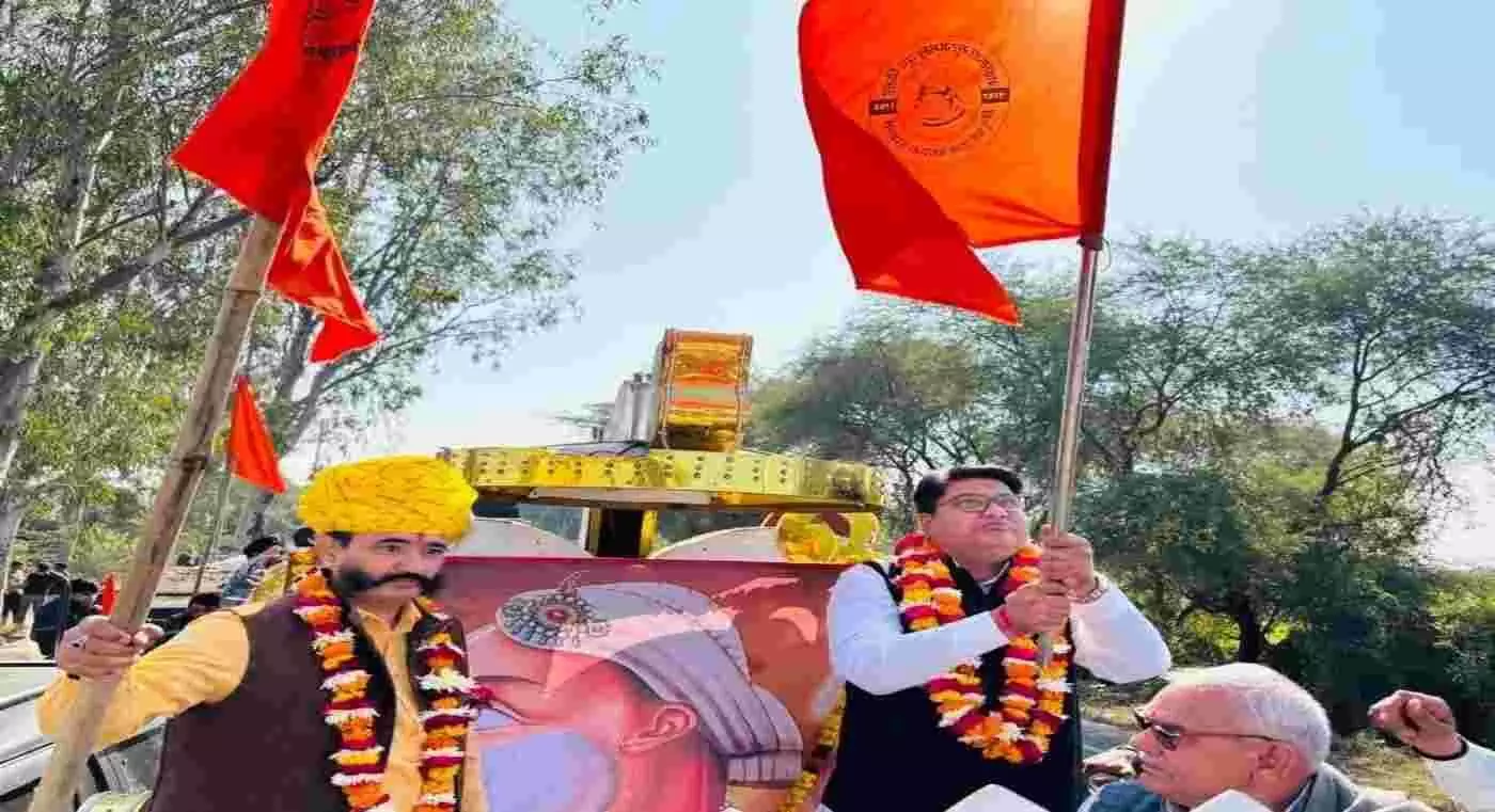 डीग में महाराजा सूरजमल के 262वें बलिदान दिवस पर शौर्य शोभायात्रा, युवाओं में दिखा ऐतिहासिक उत्साह
