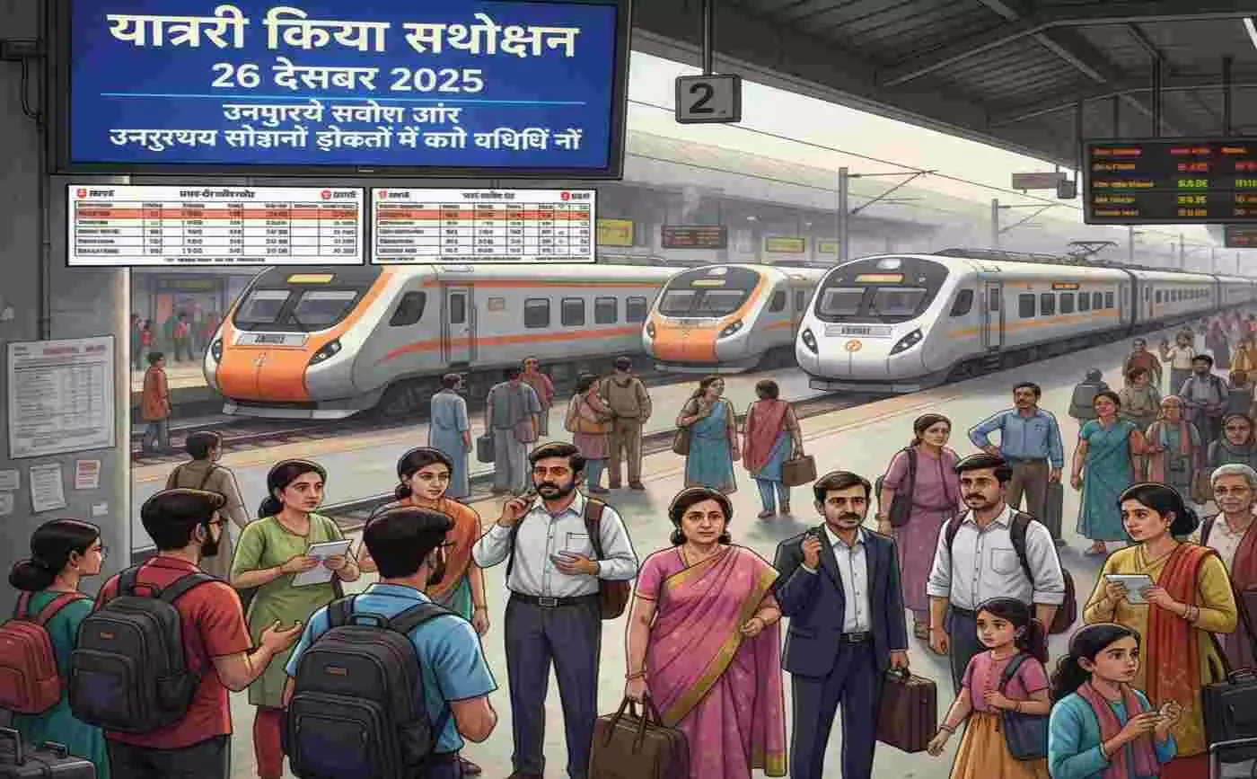 भारतीय रेलवे ने यात्री किराया ढांचे को तर्कसंगत बनाया, 26 दिसंबर 2025 से नई व्यवस्था लागू