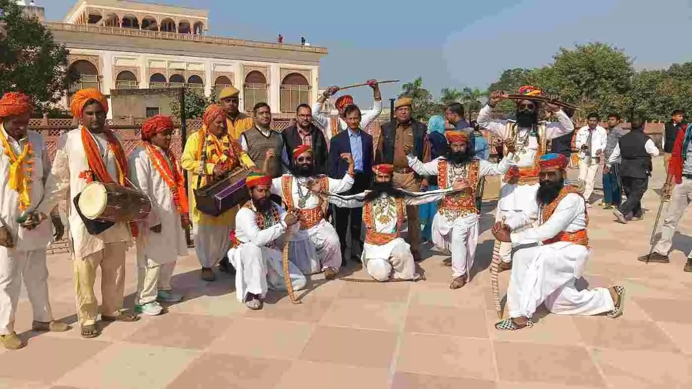 शौर्य यात्रा में जीवंत हुआ अजेय योद्धा का वैभव और भरतपुर की लोकसंस्कृति