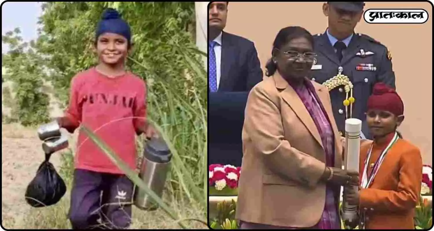10 साल के श्रवण सिंह को किया राष्ट्रपति ने सम्मानित ; अद्वितीय सेवा के लिए मिला पुरस्कार 10 साल के श्रवण सिंह को किया राष्ट्रपति ने सम्मानित ; अद्वितीय सेवा के लिए मिला पुरस्कार