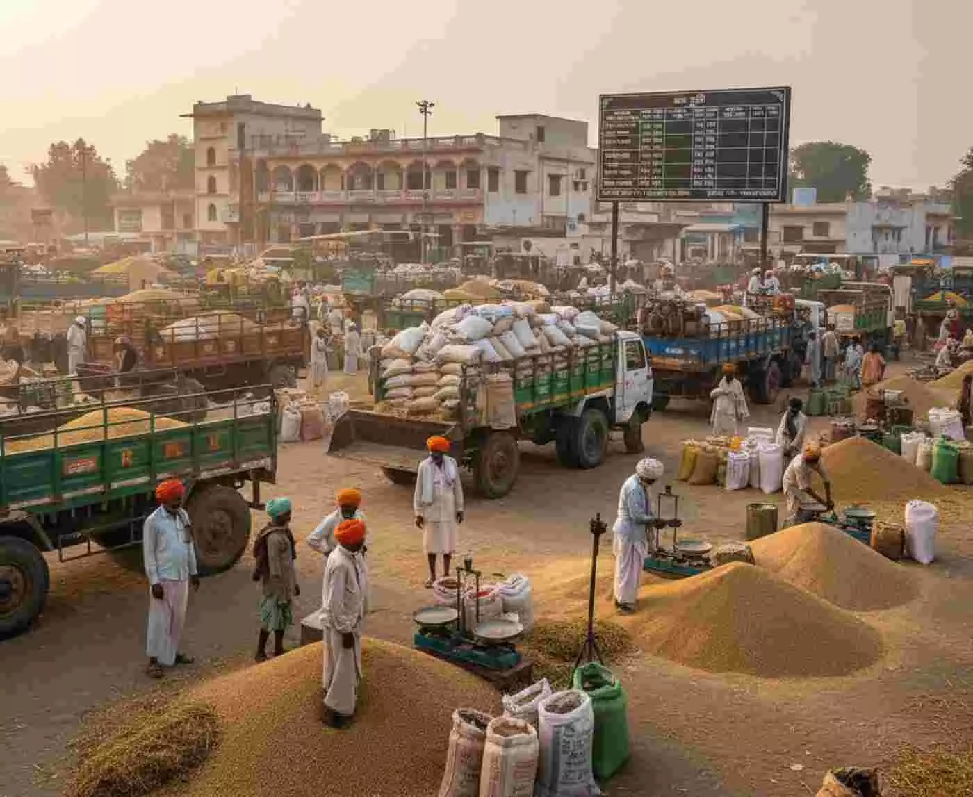 कृषि उपज मंडी में अनाज के दामों में उतार-चढ़ाव, किसानों को मिला संतुलित बाजार संकेत कृषि उपज मंडी में अनाज के दामों में उतार-चढ़ाव, किसानों को मिला संतुलित बाजार संकेत