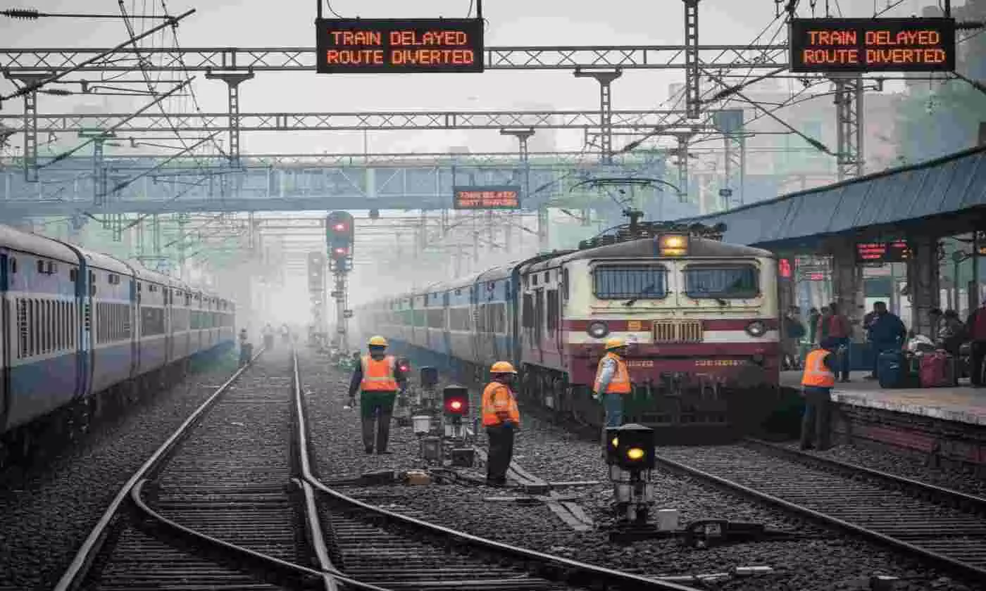 दिल्ली: किशनगंज स्टेशन पर तकनीकी कार्य से रेल संचालन में बड़ा बदलाव, कई ट्रेनें प्रभावित