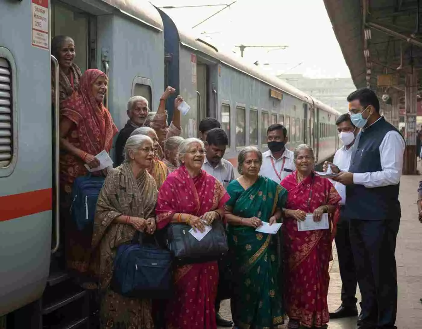 उदयपुर: वरिष्ठ नागरिकों की रामेश्वरम् तीर्थ यात्रा उत्साहपूर्ण शुरुआत के साथ रवाना उदयपुर: वरिष्ठ नागरिकों की रामेश्वरम् तीर्थ यात्रा उत्साहपूर्ण शुरुआत के साथ रवाना