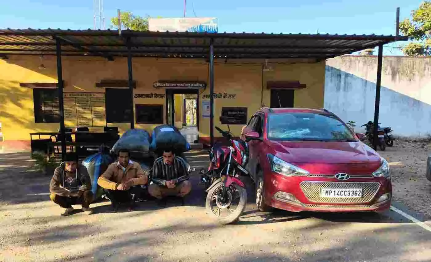 प्रतापगढ़: गजपुरा रोड पर नाकाबंदी में बड़ी सफलता, 262 किलो से अधिक डोडाचूरा जब्त, तीन तस्कर गिरफ्तार प्रतापगढ़: गजपुरा रोड पर नाकाबंदी में बड़ी सफलता, 262 किलो से अधिक डोडाचूरा जब्त, तीन तस्कर गिरफ्तार