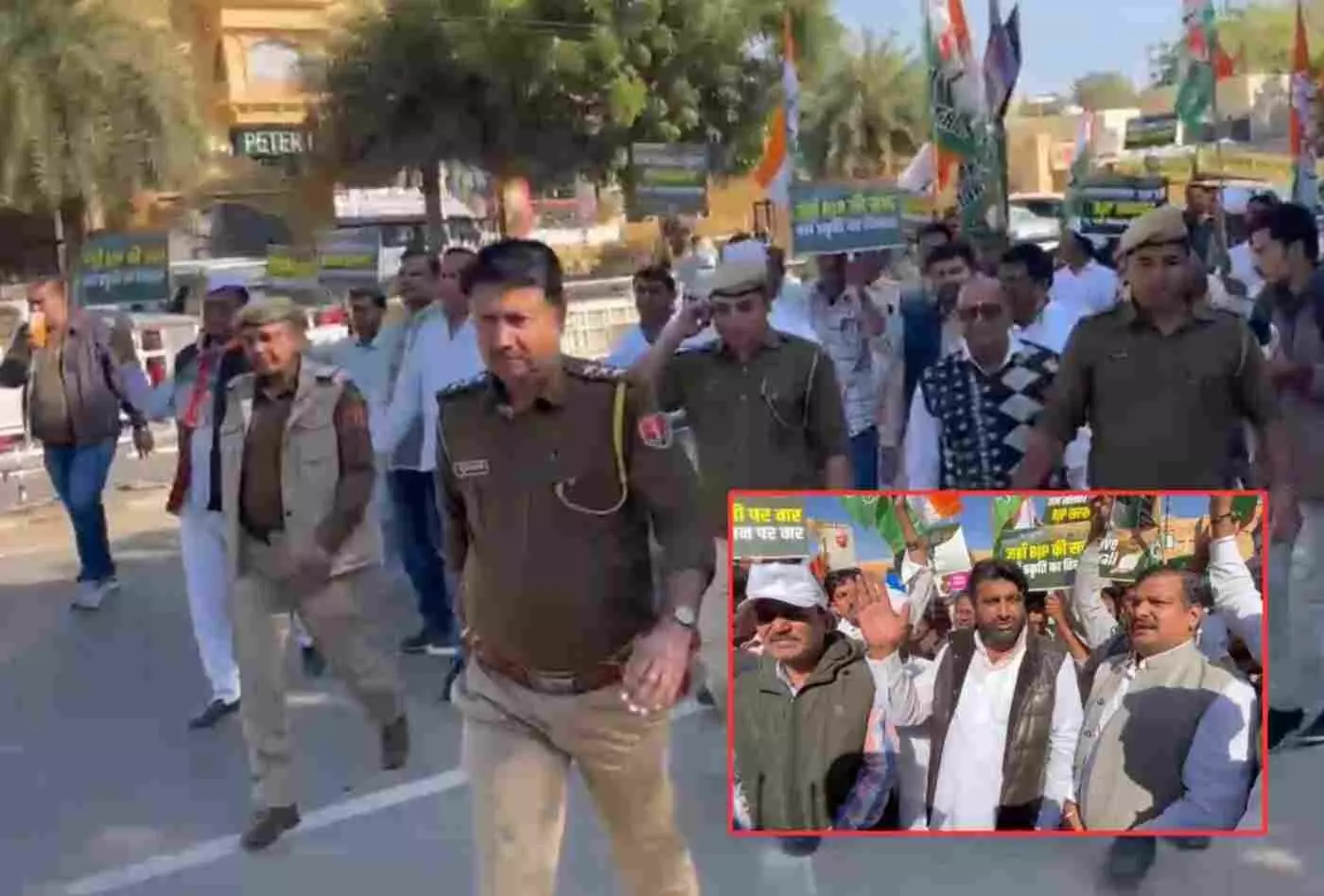 जैसलमेर में अरावली बचाओ जन आंदोलन: कांग्रेस की विशाल रैली, कलेक्टर कार्यालय तक गूंजा विरोध