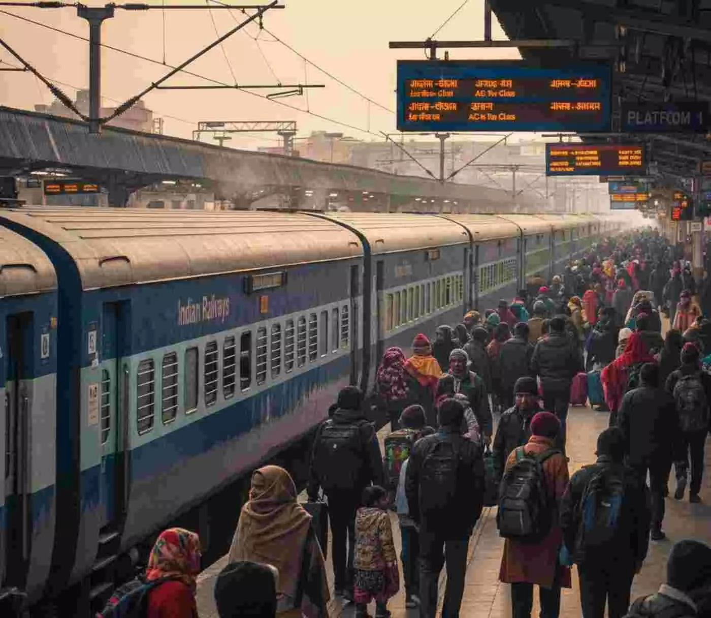 जयपुर: नए साल पर यात्रियों को बड़ी राहत, उत्तर पश्चिम रेलवे ने 52 जोड़ी ट्रेनों में 135 अतिरिक्त डिब्बों की अस्थायी बढ़ोतरी की