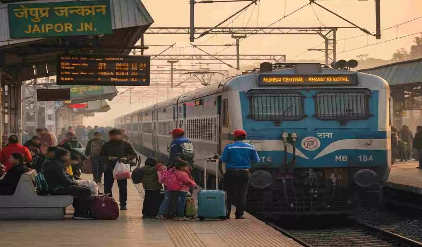 Ai generated image-जयपुर: यात्रियों को बड़ी राहत, मुंबई सेंट्रल से चलने वाली दो स्पेशल रेल सेवाओं की अवधि बढ़ी Ai generated image-जयपुर: यात्रियों को बड़ी राहत, मुंबई सेंट्रल से चलने वाली दो स्पेशल रेल सेवाओं की अवधि बढ़ी