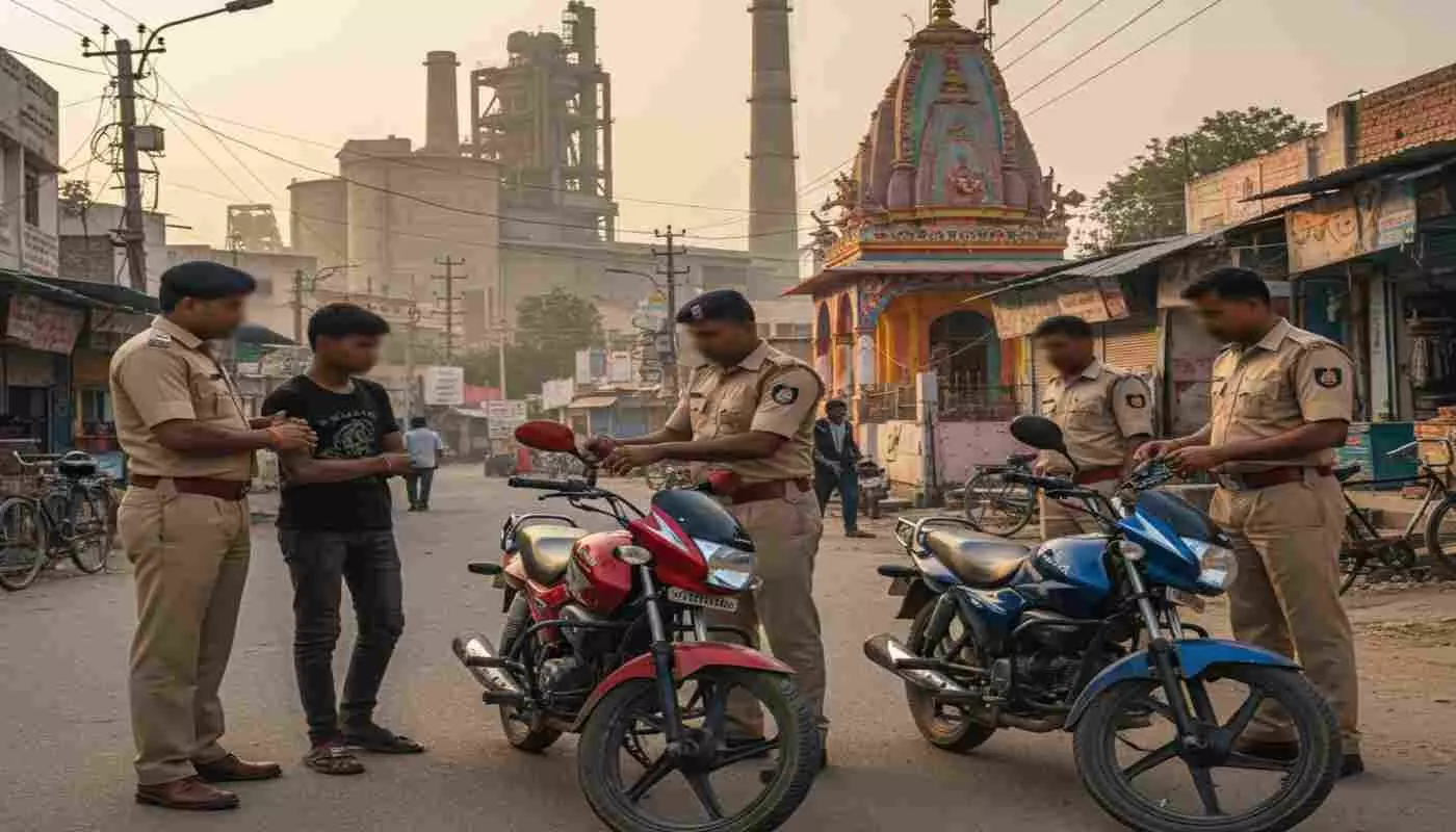 Ai generated imageसवाई माधोपुर में पुलिस की बड़ी सफलता: शातिर वाहन चोर बाल अपराधी गिरफ्तार, दो चोरी की मोटरसाइकिल बरामद