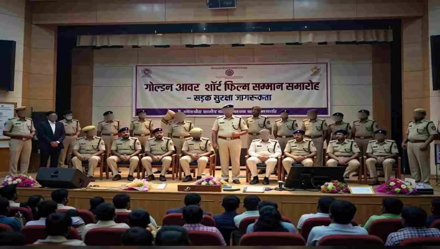Ai generated image-कोटा में ‘गोल्डन आवर’ शॉर्ट फिल्म का सम्मान समारोह, सड़क सुरक्षा जागरूकता को मिलेगा नया आयाम Ai generated image-कोटा में ‘गोल्डन आवर’ शॉर्ट फिल्म का सम्मान समारोह, सड़क सुरक्षा जागरूकता को मिलेगा नया आयाम